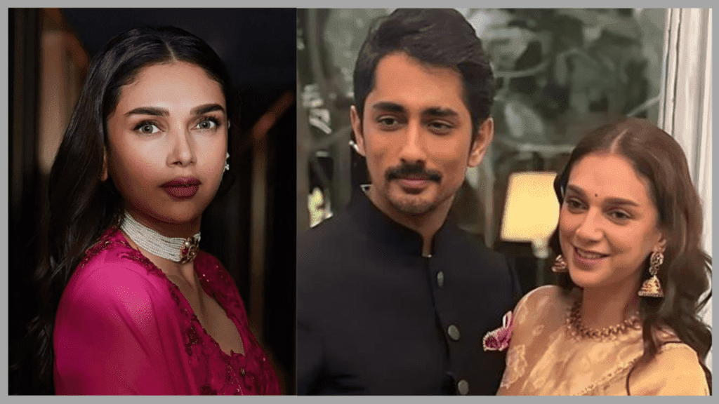 Siddharth and Aditi Rao Hydari