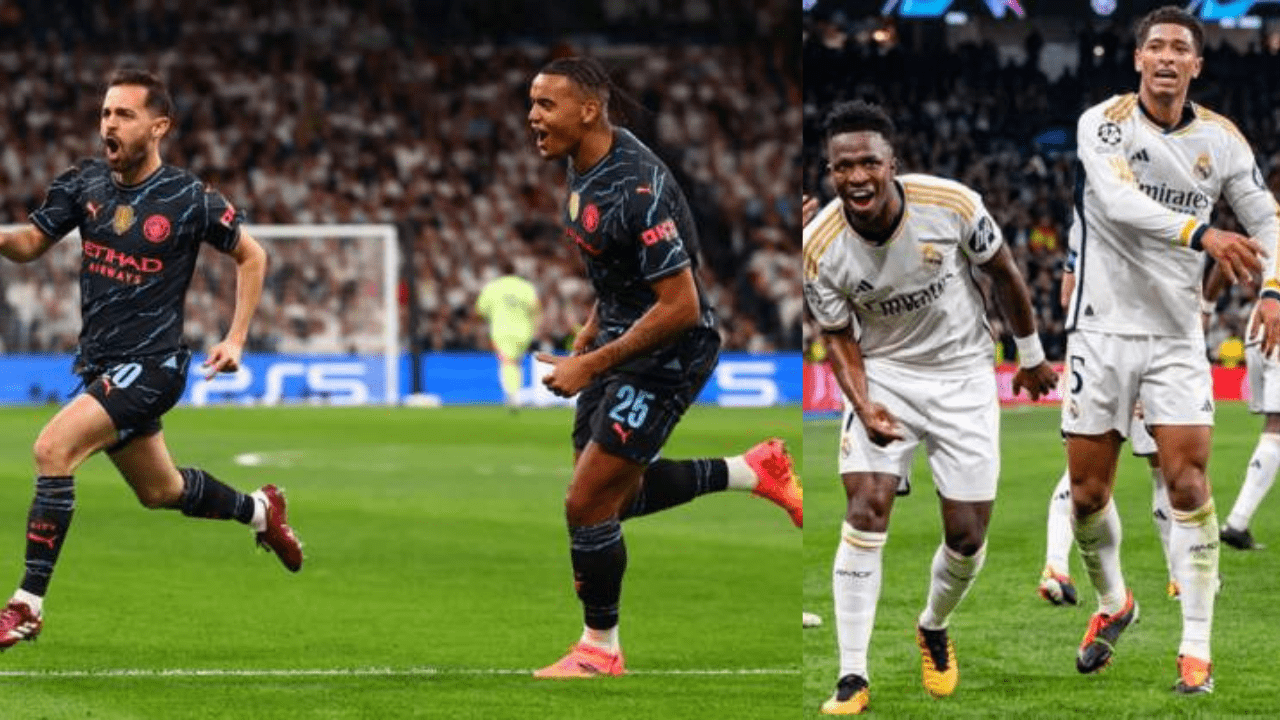 Real Madrid vs Manchester City UCL Clash Ends in Explosive Draw; Arsenal Salvage Draw vs Bayern Real Madrid vs Manchester City UCL