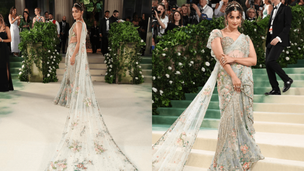 Alia Bhatt's Mesmerizing Saree at Met Gala 2024 Sets the Internet Ablaze