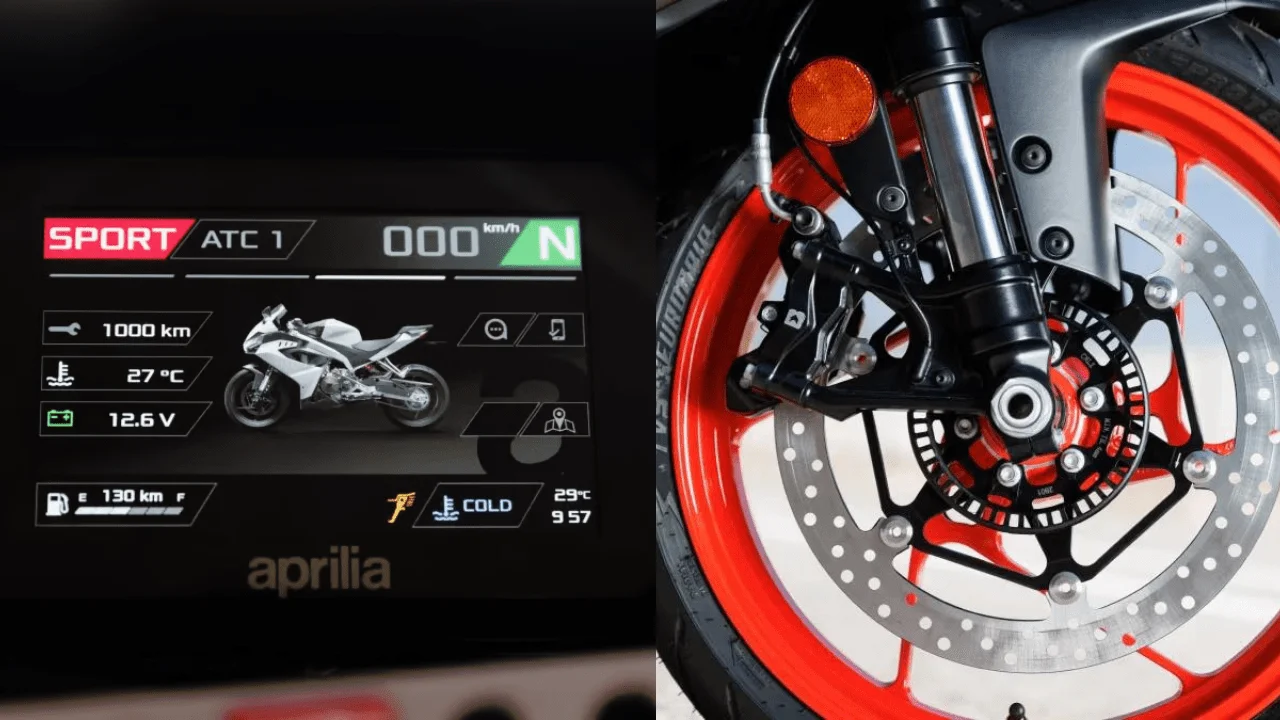 Aprilia RS 457: A Compact Stunning Powerhouse on Two Wheels Aprilia RS 457 instrument console