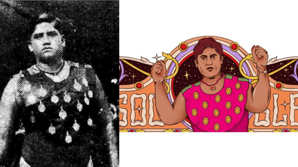Breaking Boundaries: Hamida Banu Takes Center Stage in Google Doodle Tribute to India's 1st Female Wrestler! Hamida Banu