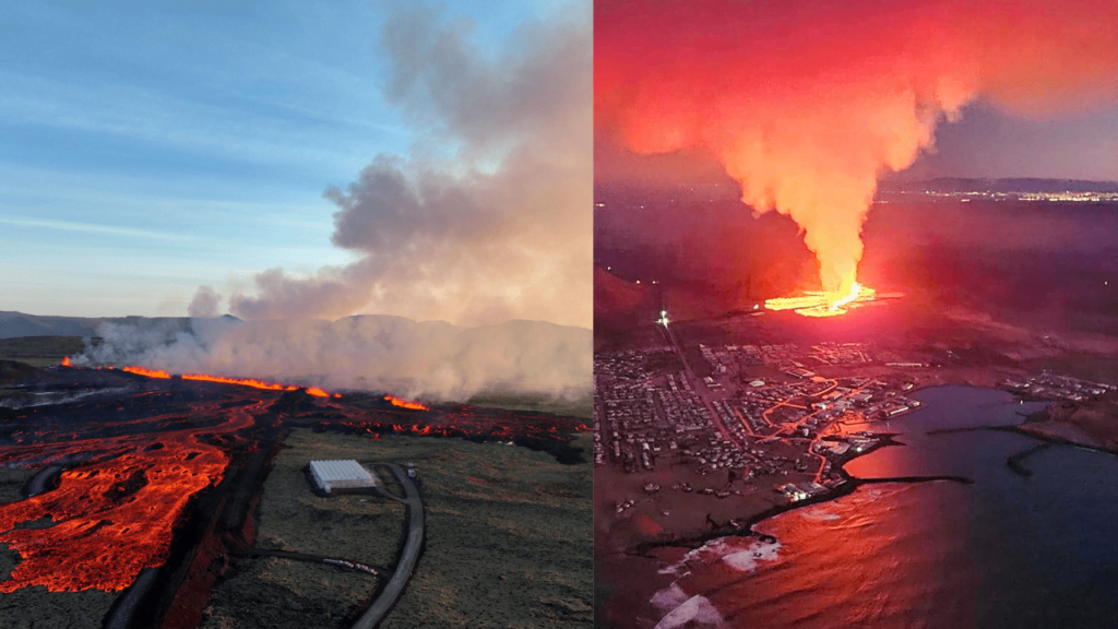 Iceland Volcano Dramatically Erupts Again: Lava Streams Threaten Icelandic Town Iceland Volcano