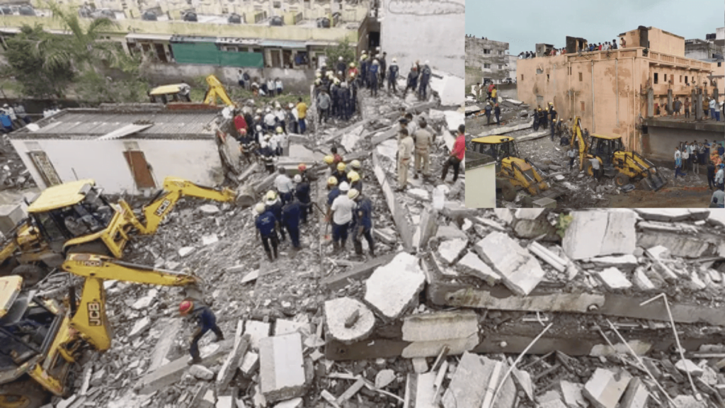 Tragic Building Collapse in Surat Seven Dead, Several Trapped as Rescue Efforts Continue