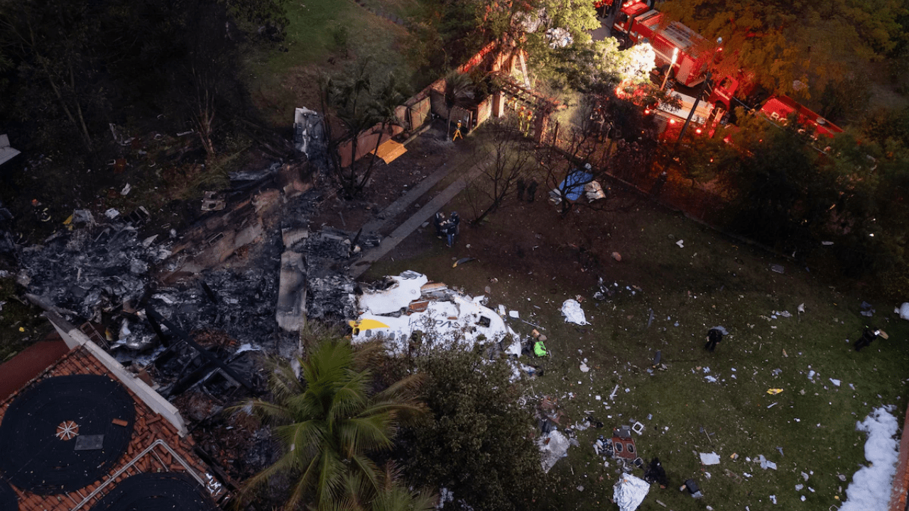 Plane Crash in Sao Paulo: 62 Lives Lost as Devastating Tragedy Strikes Plane Crash in Sao Paulo