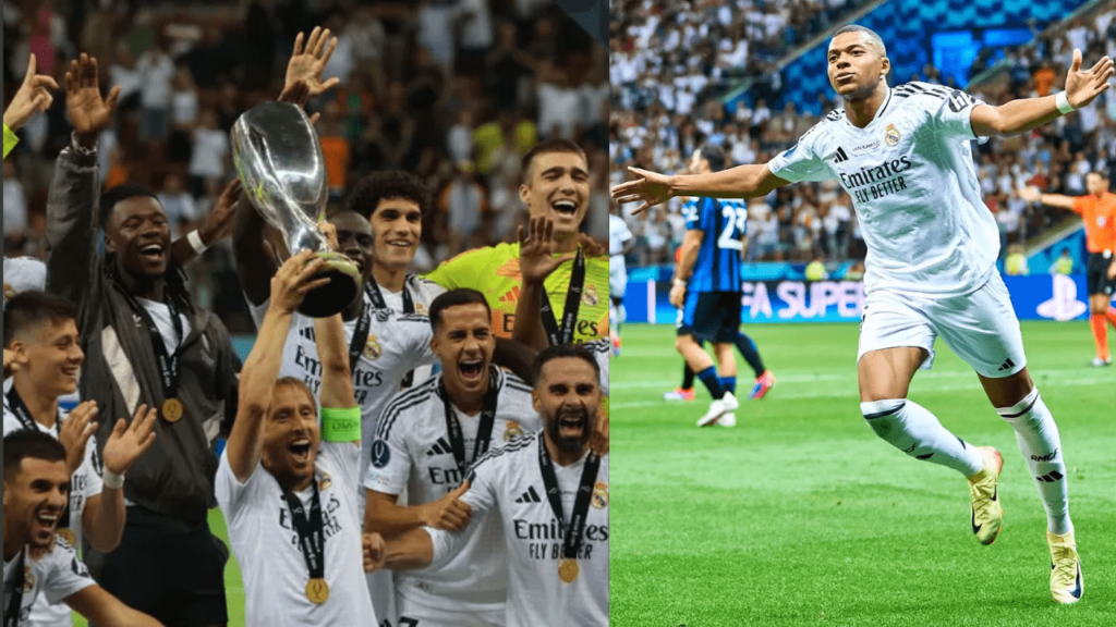 Real Madrid Clinch 6th UEFA Super Cup as Mbappé Shines on Debut