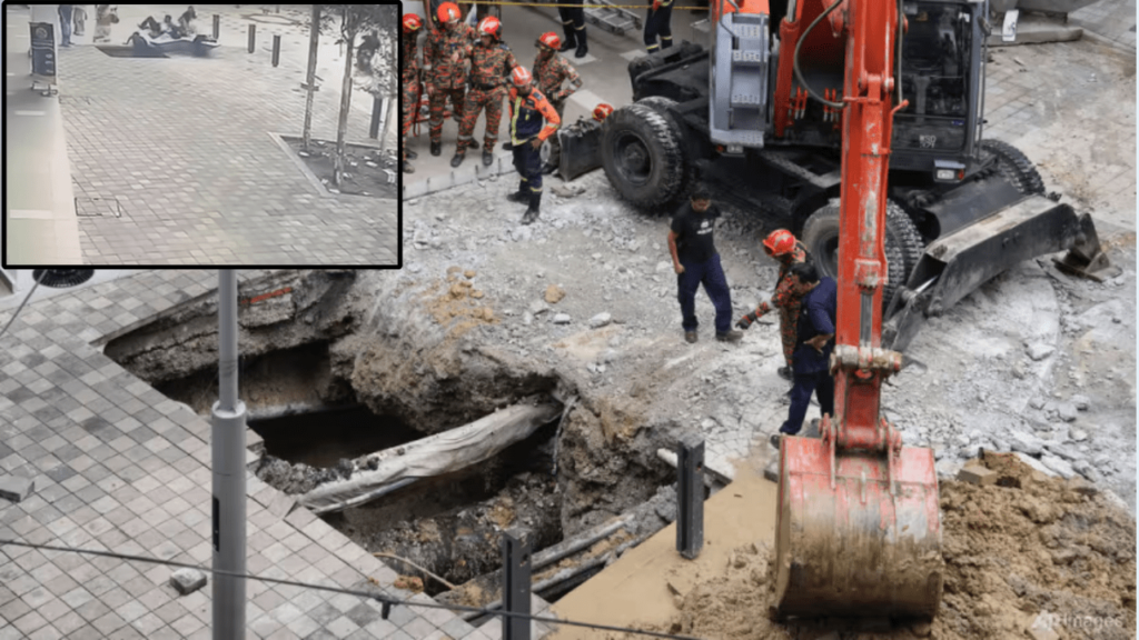 Kuala Lumpur Sinkhole: Search for Missing Tourist Stalls Due to Safety Risks Kuala Lumpur Sinkhole
