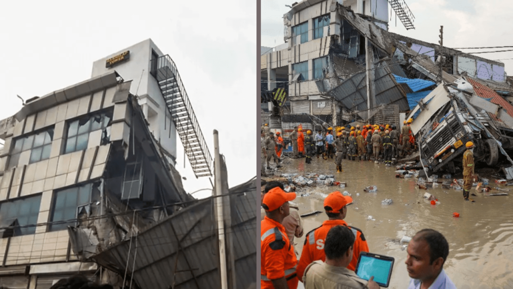 Lucknow Building Collapse Disaster: 28 Injured, Eight Dead in Transport Nagar Incident Lucknow Building Collapse Disaster