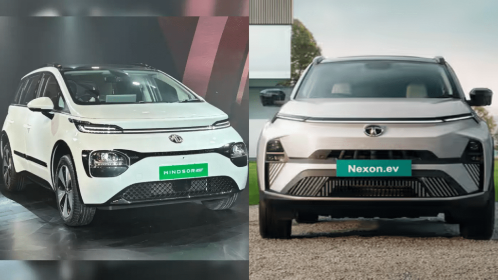 MG Windsor EV Vs Tata Nexon EV: A Battle of Electric SUVs in 2024 MG Windsor EV Vs Tata Nexon EV