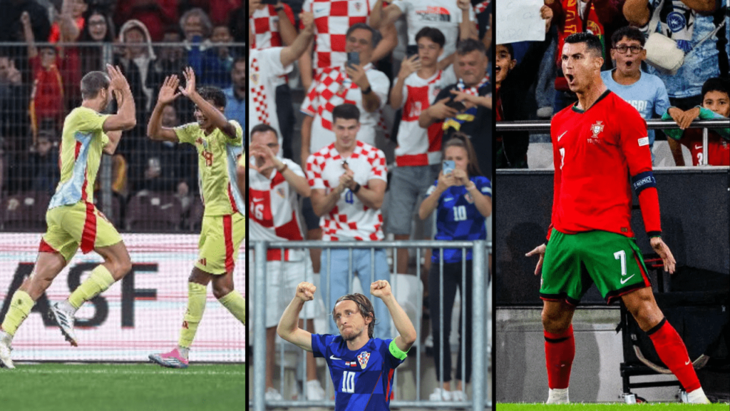 UEFA Nations League 2024 Highlights: Spain's Resilience, Croatia's Narrow Victory and Ronaldo Heroics! UEFA Nations League 2024-min